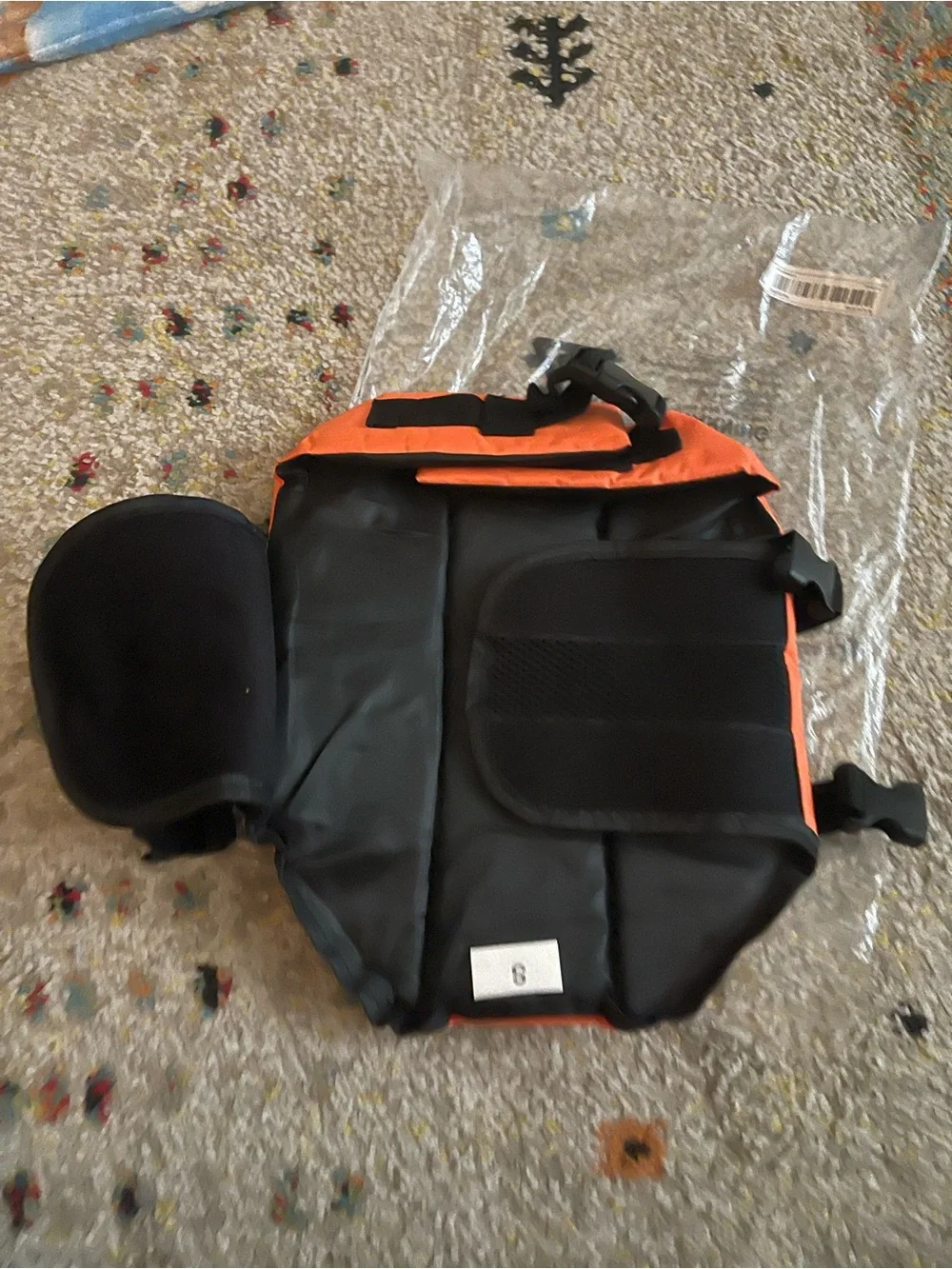Pet High-Visibility Orange Life Jacket with Reflective Straps